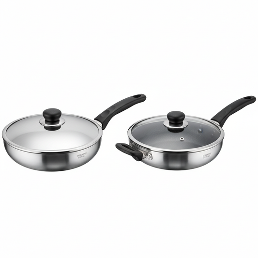 Hawkins Futura Deep Fry Pan with Stainless Steel Lid
