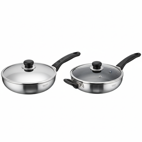 Hawkins Futura Deep Fry Pan with Stainless Steel Lid