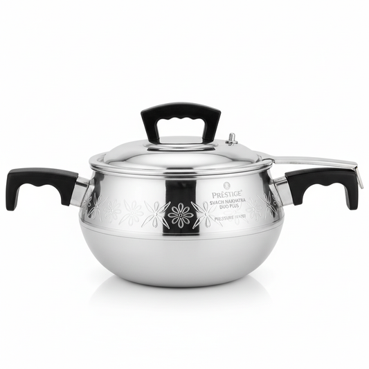 Prestige Svachh Nakshatra Duo Plus Aluminium Pressure Handi