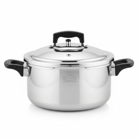 Hawkins SS Cooker Wide Stainless Steel