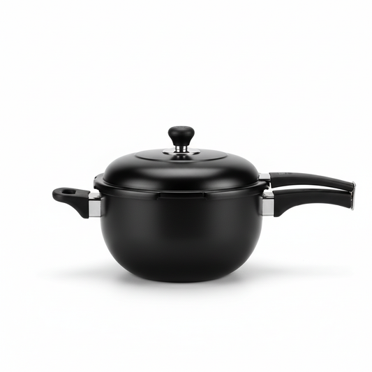 Hawkins Contura Black Hard Anodized Pressure Cooker
